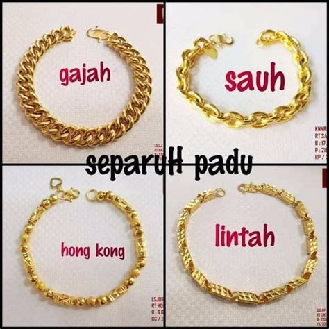 jenis gelang emas.